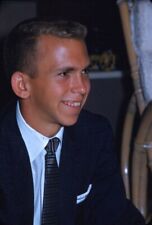 1958 Handsome Young Man Looking Away Groom at Wedding Vintage 35mm Slide picture