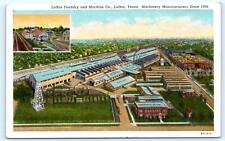 LUFKIN, TX Texas ~ Lufkin FOUNDRY & MACHINES C0. c1930s Angelina County Postcard picture