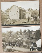 1915 Annville Pa, (2) Tornado Damaged, Lebanon County RPPC Real Photo Postcard picture