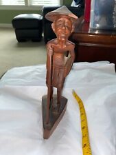 A.A. Fatimah Bali Hand Sculpted Wooden Sculpture of a Tribal Man 18.5