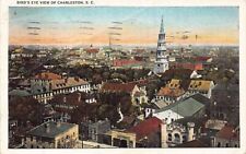 Postcard SC: Bird's Eye View, Charlestown, South Carolina, Vintage WB c1937 picture