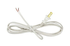 White Lamp Cord, 12 Foot Long Replacement Repair Part, 18/2 SPT-1 Wire  picture