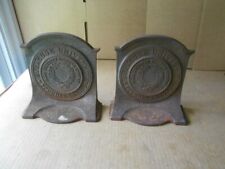 Vintage Syracuse University NY Cast Iron Bookends Doorstop Set USED RARE picture