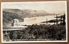 RPPC Oregon Columbia River Gorge Vista House Real Photo Postcard c1940 picture