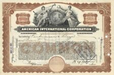 American International Corporation - Investment Trust Co. Stock Certificate - Ge picture
