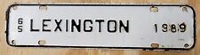 1965 Lexington Virginia License Plate Town Tax Tag City Topper # 1389 picture