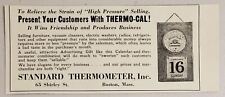 1931 Print Ad Thermo-Cal Thermometer Calendar Premium Standard Boston,MA picture