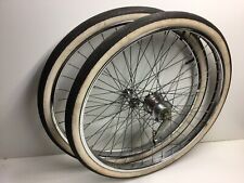 Vintage Schwinn 26” 1 3/4” S7 Chrome Wheels Rims Bendix 2 Speed Kickback NICE picture
