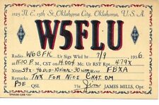QSL  1935 Oklahoma City OK     radio card picture