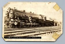 RPPC TRAIN LARGEST STEAM LOCOMOTIVE UP SYSTEM 9000 TYPE ENGINE POSTCARD PS picture