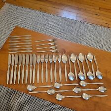 Vintage 41pc Dalia Spain 18/8 Flatware Cutlery Set Stainless Steel Mid Century picture