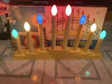 Vintage Noma Christmas 8 Light Candolier Original Dripping Candles Box Working picture