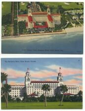 Palm Beach FL The Breakers Hotel Lot of 2 Linen Postcards Florida picture