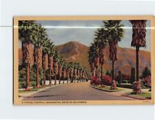 Postcard A Typical Foothill Residential Drive in California USA picture