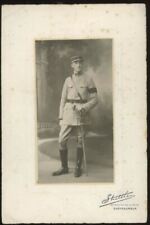 C1918 WWI FRENCH SOLDIER WITH SWORD PORTRAIT SHETTLER CHATEAUROUX  31-23 picture