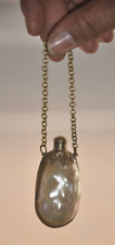 Vintage Oval Shape Brass & MOP Beautiful Handcrafted Perfume bottle picture
