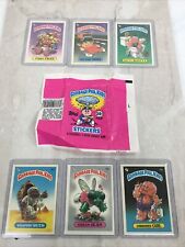 1985 Garbage Pail Kids GPK LOT of 6 Series 1 w/ OS1 Pink Adam Wax Pack Wrapper picture