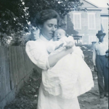 Antique 1910 Negative of Victorian Richmond Va Mother Lovingly Holding her Baby picture