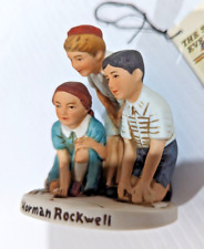 Vintage Norman Rockwell Marble Players Figurine #211 picture