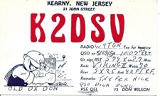 QSL 1956 Kearny New Jersey radio  card picture