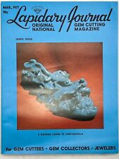 Lapidary Journal Magazine March 1977 A Ground Lizard in Chrysocolla picture