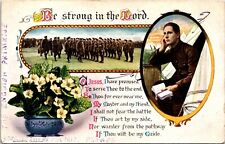 Postcard WWI Soldiers Prayer Be Strong in the Lord Bamforth D93 picture