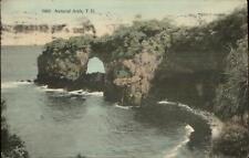 Hawaii HI Natural Arch TH 1913 Honolu Cancel & Message Postcard picture