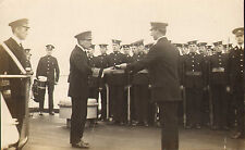 1918 original photo-  admiral roebuck on board king george v with the captain picture