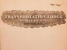 1949 By Laws of Transportation Lodge No 842 Buffalo NY Revisions 51 54 58 tray18 picture