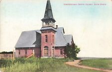 Congregational Church Columbia South Dakota SD c1910 Postcard picture