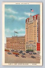 Chicago IL-Illinois, Hotel Atlantic, Advertisement, Antique, Vintage Postcard picture