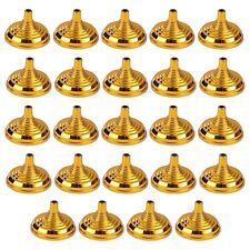 24 Pack Mini Flag Holder Stands for Small Flags, Office Desk, Gold, 2.1 x 1.5 In picture