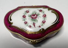 Limoges Floral Painted Trinket box / Artoria Limoges France /New without box picture