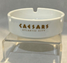Vintage Caesars Palace Atlantic City New Jersey Ashtray White and Gold picture
