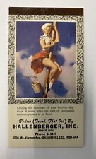 1955 Vintage Calendar/Notepad Hallenberger, Inc. Evansville, IN “Sitting Pretty” picture