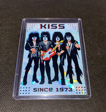 Kiss Band Since 1973 Artist Handmade Refractor Holo Foil Refractor Card picture