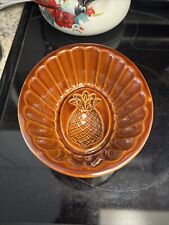 Vintage Pineapple Stoneware Pottery Jelly Aspic Pudding Food Mold picture