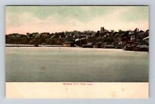 Geneva NY-New York, View From Lake Vintage Souvenir Postcard picture