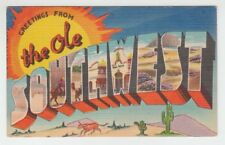 [69013] 1957 LARGE LETTER POSTCARD GREETINGS from THE OLE SOUTHWEST picture