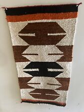 Beautiful Old 1930s Navajo Blanket Rug, Nice Design, 17”x33”, From Estate. picture