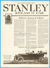 1917 Stanley Motor Carriage Co Print Ad Stanley Steam Touring Car Newton MA picture