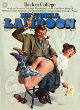 National Lampoon Back to college Sept. 1975 Metal Sign 9