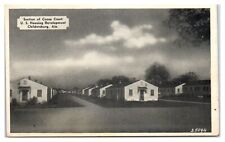 Coosa Court U.S. Housing Development Childersburg Alabama Postcard c1950 DAMAGED picture