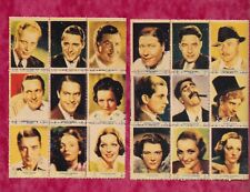 1932 National Screen Star Stamps Series 13 .. with Grouch and Harpo Marx picture