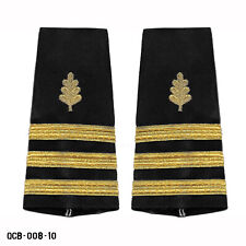 PAIR USN US Navy CDR O5 Commander Nurse Corps Shoulder Marks ~ Rank Slides picture
