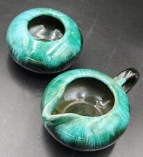 Blue Mountain Canada Pottery Sugar Bowl & Creamer Drip Glaze Set  Vintage   picture