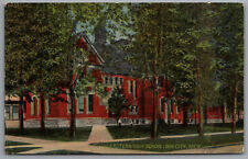 Bay City MI Eastern High School DB Postcard Postal Cancel 1912 Bay City picture
