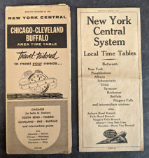 Vintage New York Central Railroad Timetable Lot 1945 1956 picture