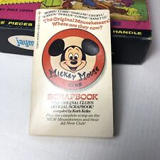 Walt Disney Mickey Mouse Club Scrapbook Paperback Book - Vintage 1977 picture