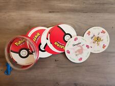 RARE Vintage 1999 Pokémon Round Pokéball Playing Cards With Travel Case And Clip picture